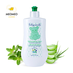 Nước rửa bình chiết xuất cỏ xạ hương và lô hội Babycoccole 0M+