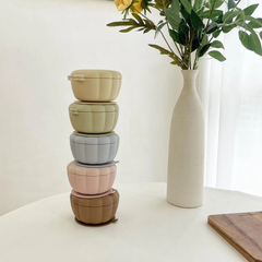 Chén bát ăn dặm Silicone hình Sò có nắp đậy TGM