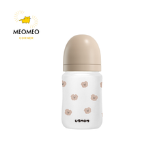 Bình sữa thuỷ tinh phủ Silicon Ubmom