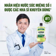 Nước Súc Miệng Diệt Khuẩn LISTERINE® GREEN TEA ZERO ALCOHOL