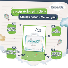 Tã Bỉm BebeJoy Hàn Quốc dán/ Quần NB50 S42 M40 M38 L36 XL34 XXL32 Chính hãng thấm hút cực nhanh, chống tràn,siêu mềm mịn
