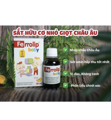 Sắt Ferrolip Baby - Sắt hữu cơ cho bé