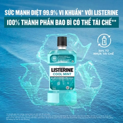 Nước Súc Miệng Diệt Khuẩn LISTERINE® COOL MINT