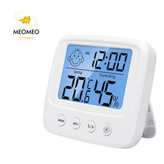 Nhiệt ẩm kế điện tử đo nhiệt độ, độ ẩm phòng 3 trong 1 có đèn ban đêm