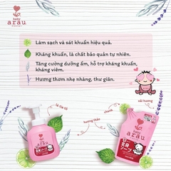 Sữa tắm gội thảo mộc tạo bọt Arau Baby