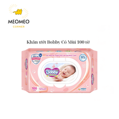 Khăn ướt Bobby không mùi 100 tờ
