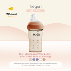 [FULLBOX] Bình sữa PPSU Hegen