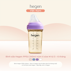 [FULLBOX] Bình sữa PPSU Hegen