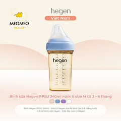 [FULLBOX] Bình sữa PPSU Hegen