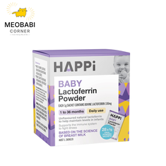 Bột tăng đề kháng HAPPi Lactoferrin Baby Úc cho bé từ 1 tháng tuổi