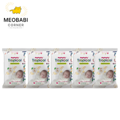 Khăn ướt mini Mamamy Tropical 10 tờ không mùi