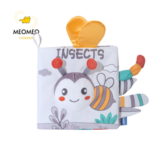 Sách vải thiết kế hình đuôi thú 3D cho bé tiếng anh