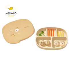Khay ăn dặm silicone bạch kim Moyuum - 5 ngăn