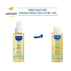 Dầu mát xa Massage Cho Trẻ Từ Sơ Sinh Mustela 100ml