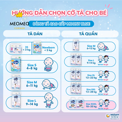 Tã / bỉm Moony Blue khô thoáng cho bé  NB / S / M / L / XL / XXL