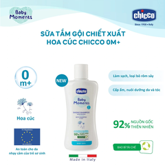 Sữa tắm gội chiết xuất Hoa cúc Chicco 0M+