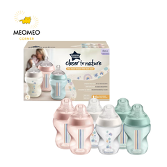 Bình sữa chống sặc Tommee Tippee Closer to Nature Hoạ Tiết 150ml/260ml