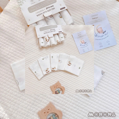 Set 5 khăn sữa sợi tre 4 lớp Monona x Joonee