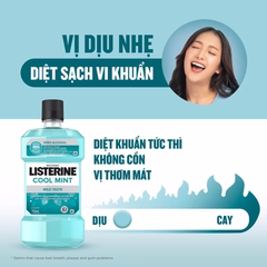 Nước Súc Miệng Diệt Khuẩn LISTERINE® COOL MINT ZERO ALCOHOL