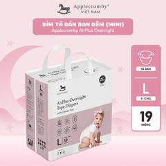 Tã bỉm đêm Applecrumby Airplus Overnight Mega Pull Ups S M L XL XXL