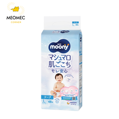 Tã / bỉm Moony Blue khô thoáng cho bé  NB / S / M / L / XL / XXL