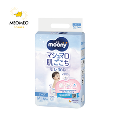Tã / bỉm Moony Blue khô thoáng cho bé  NB / S / M / L / XL / XXL