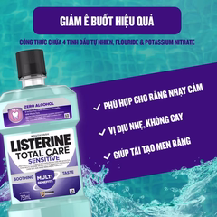 Nước Súc Miệng LISTERINE® Total Care Sensitive Soothing Taste