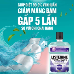 Nước Súc Miệng LISTERINE® Total Care Sensitive Soothing Taste