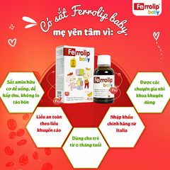 Sắt Ferrolip Baby - Sắt hữu cơ cho bé