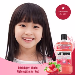 Nước Súc Miệng LISTERINE® Kids Berry Shield Cho Bé 250ml