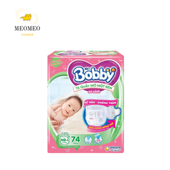 Tã / bỉm quần Mở Một Bên Bobby thiết kế dễ mặc cho bé sơ sinh NB-S / Bỉm quần siêu khô thoáng Bobby Ultra+ Gạo Non M L XL XXL