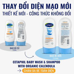 Sữa tắm gội Cetaphil Baby Calendula hoa cúc 230ml