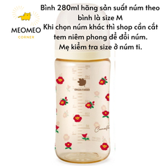 Bình sữa Green Finger Bebegrow PPSU Hàn Quốc size 160ml / 280ml núm ti mềm 2 van khí chính hãng Greenfinger - GREEN