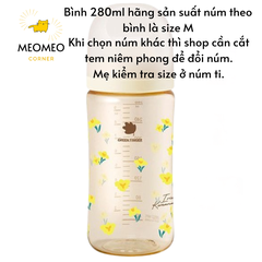 Bình sữa Green Finger Bebegrow PPSU Hàn Quốc size 160ml / 280ml núm ti mềm 2 van khí chính hãng Greenfinger - GREEN