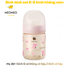 [TÁCH LẺ SET] Bình sữa PPSU Greenfinger Bebegrow Green Finger 160ml / 280ml