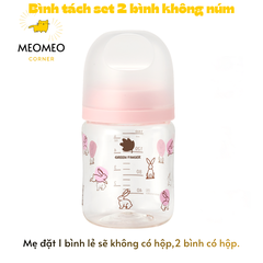 [TÁCH LẺ SET] Bình sữa PA Greenfinger Bebegrow Green Finger Pure Baby 160ml / 280ml