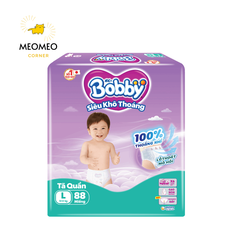 Tã / Bỉm quần siêu khô thoáng Bobby Ultra+ Gạo Non M / L / XL / XXL