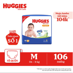 [Miếng lẻ] Tã/ Bỉm quần Huggies Skincare Tràm Trà