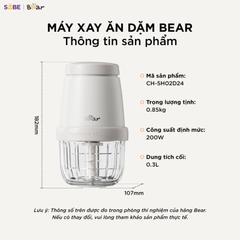 Máy xay ăn dặm 0.3L Bear CH-5H02D24