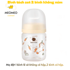 [TÁCH LẺ SET] Bình sữa PA Greenfinger Bebegrow Green Finger Pure Baby 160ml / 280ml