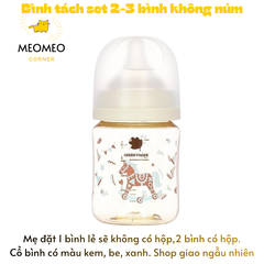 [TÁCH LẺ SET] Bình sữa PPSU Greenfinger Bebegrow Green Finger 160ml / 280ml