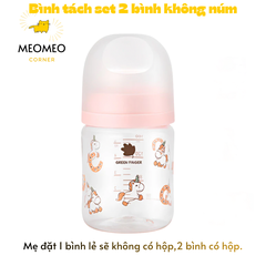 [TÁCH LẺ SET] Bình sữa PA Greenfinger Bebegrow Green Finger Pure Baby 160ml / 280ml