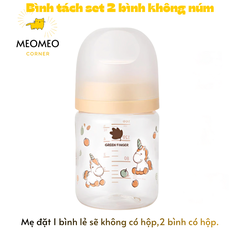 [TÁCH LẺ SET] Bình sữa PA Greenfinger Bebegrow Green Finger Pure Baby 160ml / 280ml