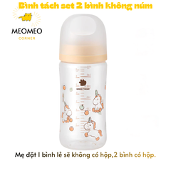 [TÁCH LẺ SET] Bình sữa PA Greenfinger Bebegrow Green Finger Pure Baby 160ml / 280ml