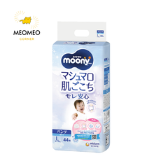 Tã / bỉm Moony Blue khô thoáng cho bé  NB / S / M / L / XL / XXL