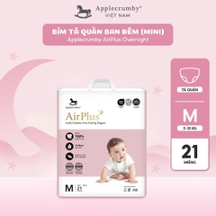 Tã bỉm đêm Applecrumby Airplus Overnight Mega Pull Ups S M L XL XXL