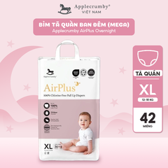 Tã bỉm đêm Applecrumby Airplus Overnight Mega Pull Ups S M L XL XXL