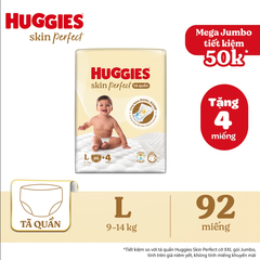 Tã bỉm quần Huggies Skin Perfect 2 vùng thấm M L XL XXL