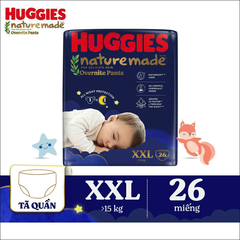 Tã bỉm quần Huggies Nature Made Overnight OVN đêm M L XL XXL