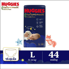 Tã bỉm quần Huggies Nature Made Overnight OVN đêm M L XL XXL